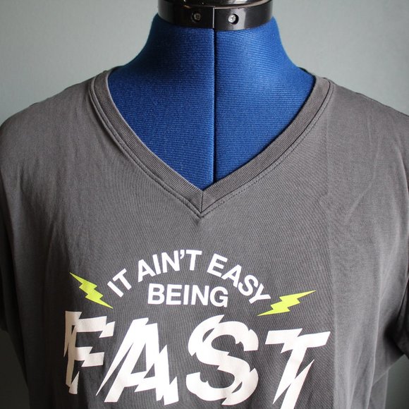 Nike Dri-Fit Running Women's Gray It Ain't Easy Being Fast Short Sleeve T-Shirt - Picture 3 of 8
